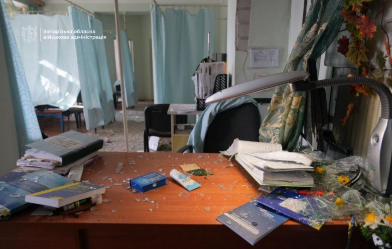 Росіяни вдарили по пологовому будинку Запоріжжя